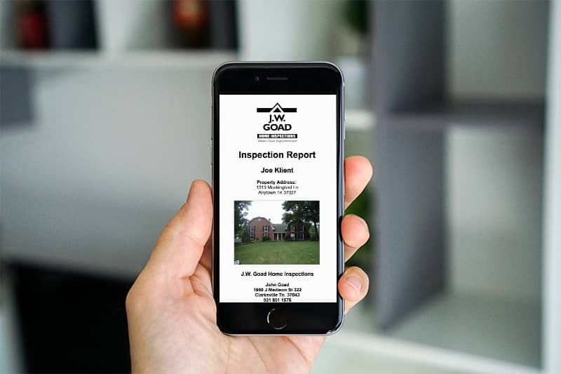 JW Goad-Inspection Report Example